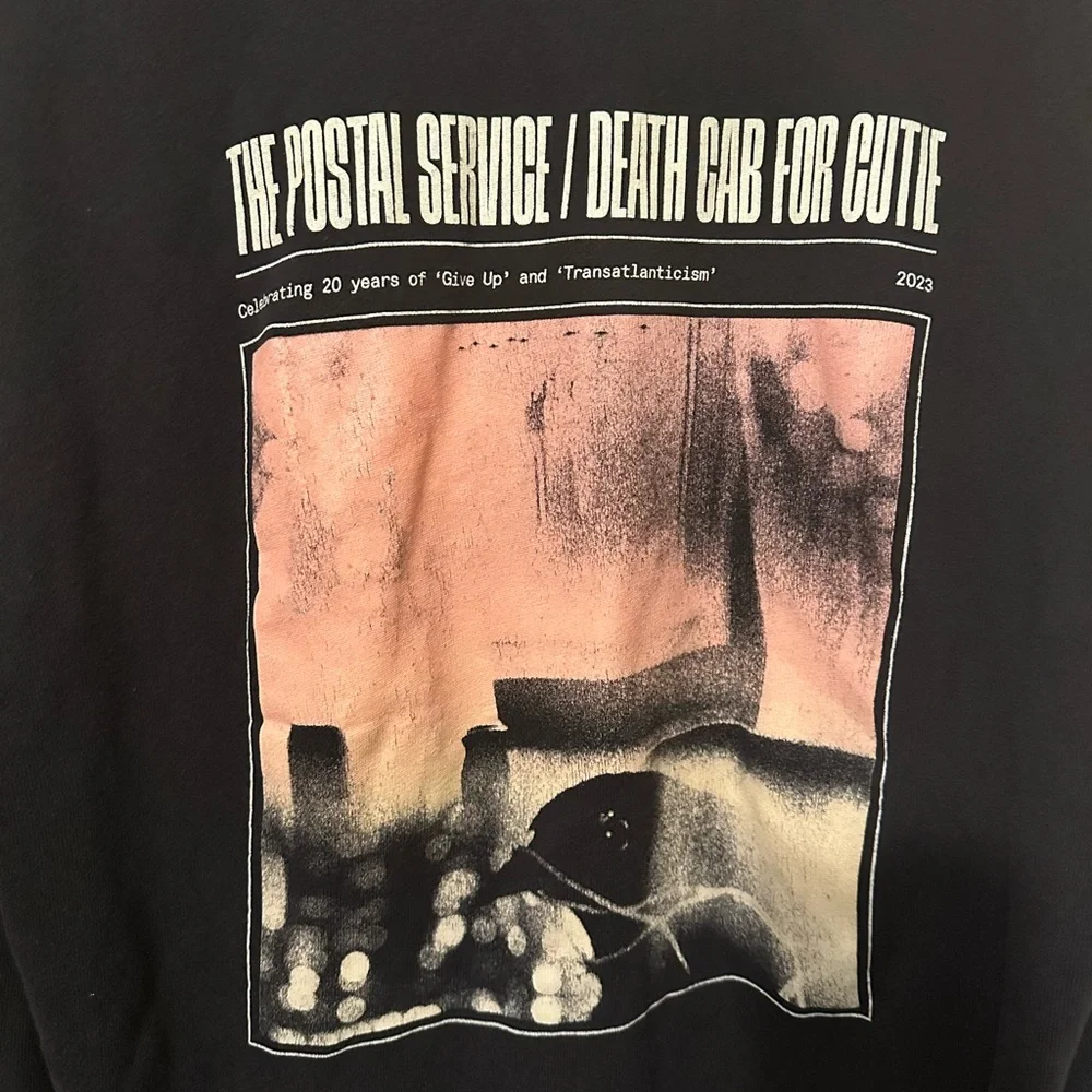 Postal Service Death Cab for cutie tour hoodie sweatshirt full zip - Picture 4 of 7